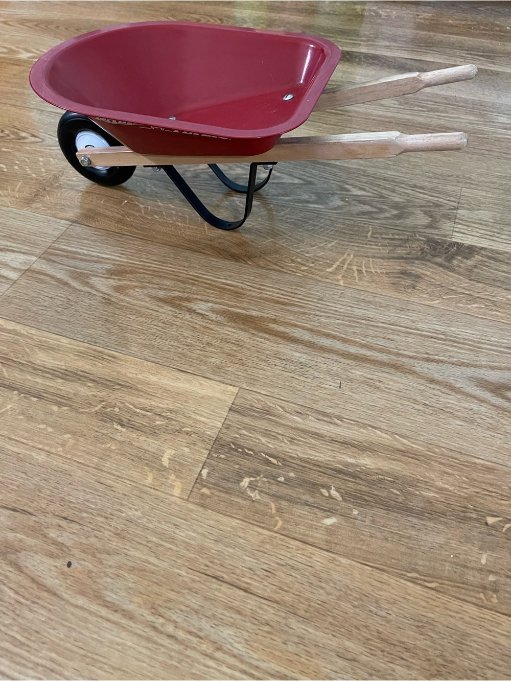Radio Flyer Red Kids Wheelbarrow with Wooden Handles.    Doll Size! - Picture 3 of 6